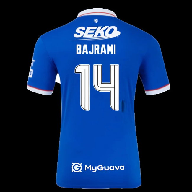 2025-2026 Rangers Authentic Home Shirt (Bajrami 14)-SoccerKits Hub | Buy Soccer Jerseys Online
